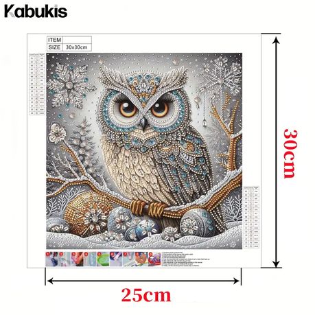5D Owl Diamond Dot Art Painting Kit - Spark Creativity & Colorful Calm - Kabukis