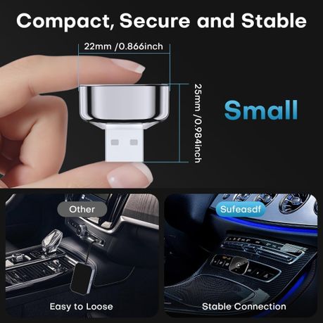 2 - in - 1 Wireless CarPlay & Android Auto Adapter,Fast Auto - Connect, No Delay - Kabukis