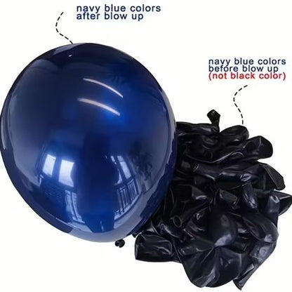 42 Balloons - Navy, Golden & Blue for Birthday Party or Baby Shower Arch - Kabukis