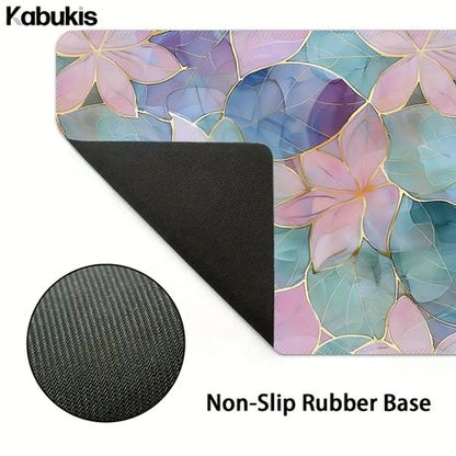 Elegant Floral Design Large Gaming Mouse Pad - Stylish Desk Mat Desk Pad - Kabukis
